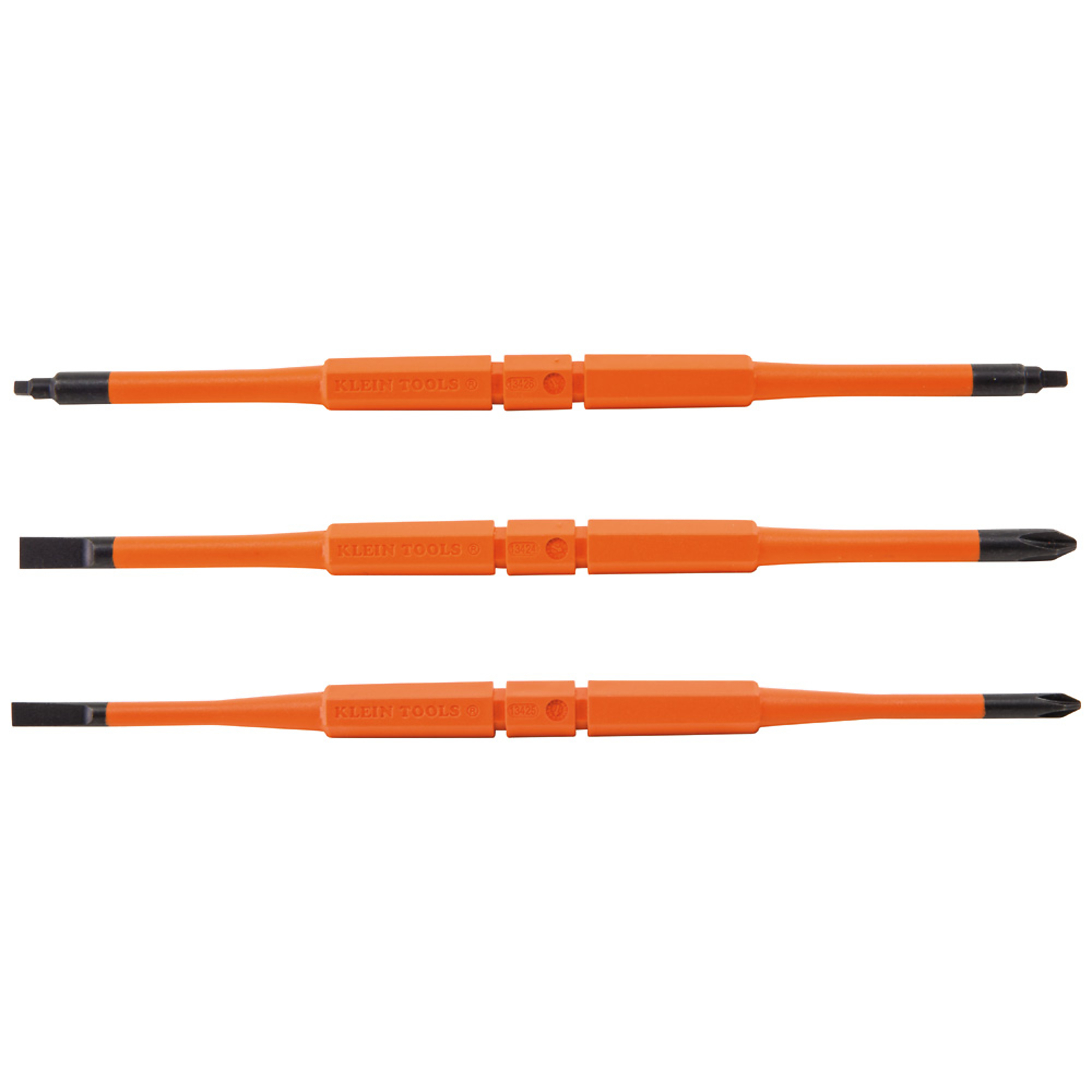 Klein Tools, Screwdriver Blades, Insulated Double-End, 3-Pack, Drive Type Combination, Model# 13157